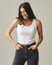 Women's Rib Tank - White
